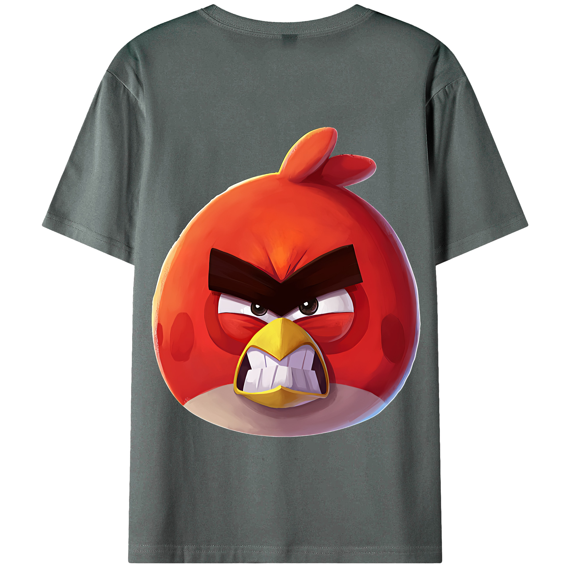 （画像用） Angry Birds アングリーバード 綿100％半袖Tシャツ（背面プリント）